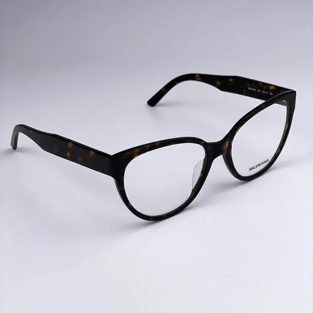 SALE! NEW Balenciaga Everyday BB0064O 002 Havana Gold Cat Eye Women Eyeglasses